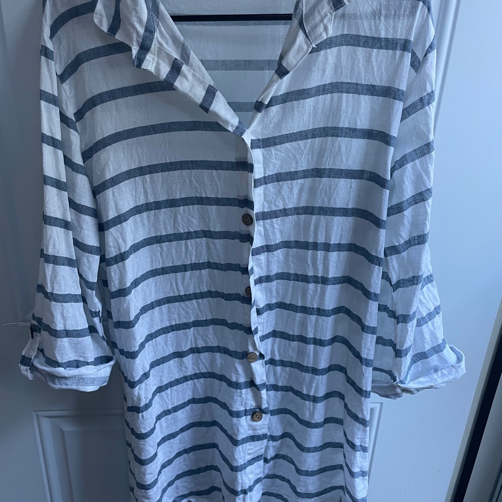 VIOLA BORGHI MADE IN ITALY LINEN Women Medium tunic